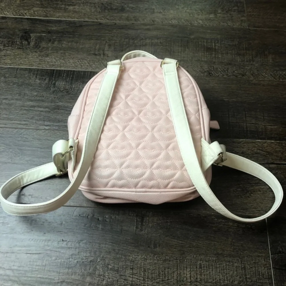 Betsey Johnson Small Pink Bunny Backpack Bag